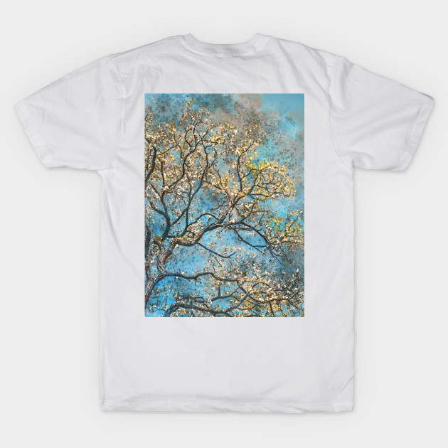 Watercolor tree on blue background #tree by JBJart